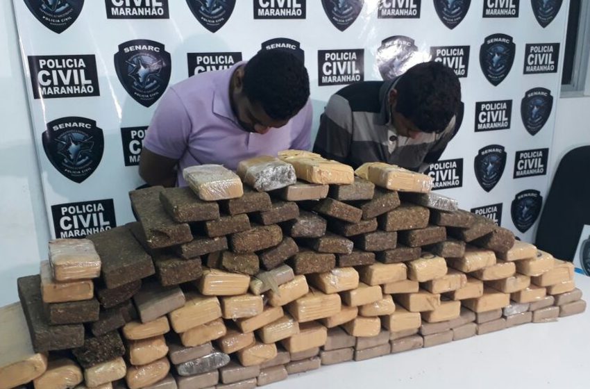  Dupla é presa com 110 kg de maconha