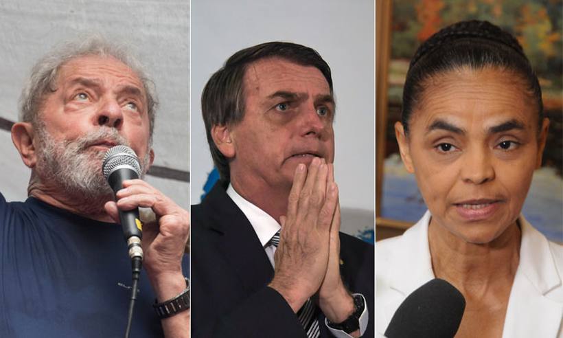  Datafolha: Lula tem 31%, Bolsonaro, 15%, Marina, 10%