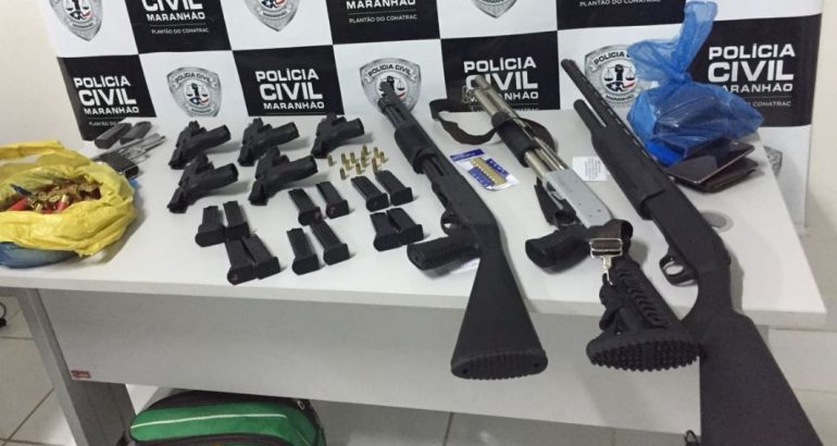  Polícia Civil apreende arsenal de armas em São Luís