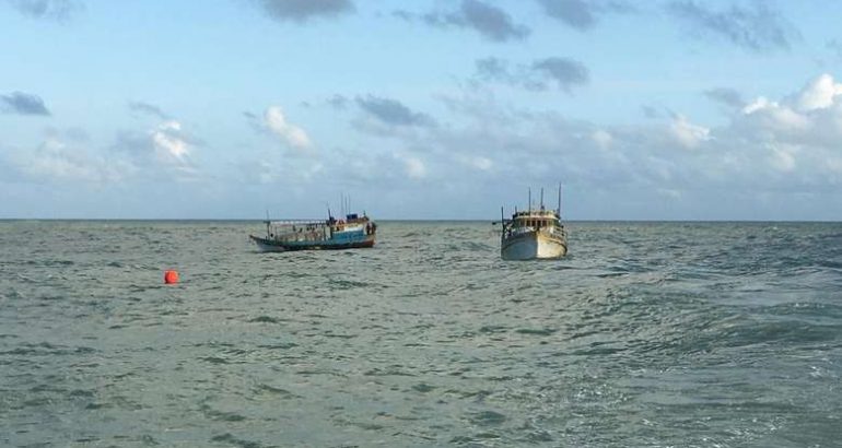  Embarcações com 4 toneladas de pescado ilegal é apreendida