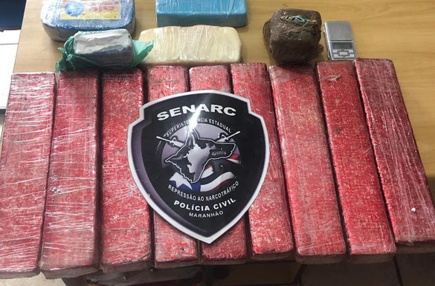  Adolescente é apreendido com 15 kg de droga em Imperatriz