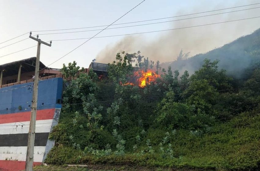  Incêndio atinge casa de shows na avenida Litorânea