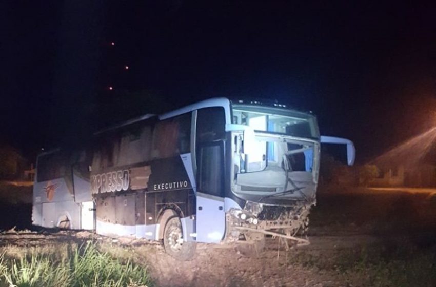  Passageiro provoca acidente de ônibus na BR 135