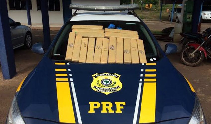  PRF apreende 25,7 kg de maconha durante fiscalização no feriado