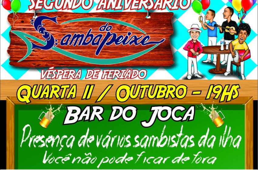  Vem aí o segundo aniversário do Samba do Peixe