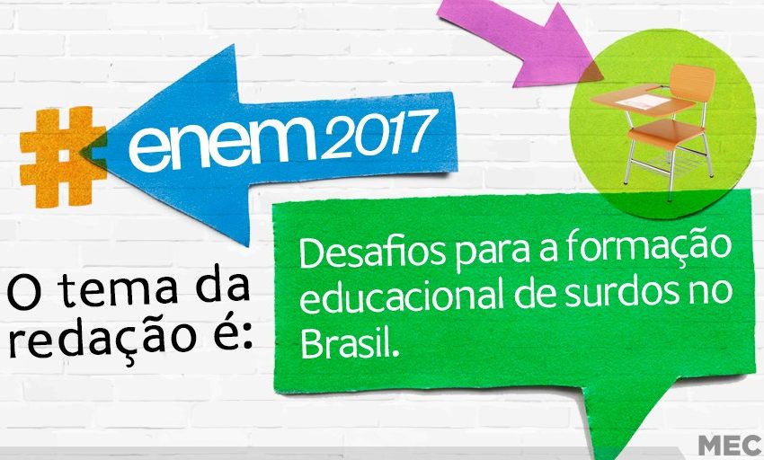  Tema redação do Enem amplia visibilidade para educação de surdos