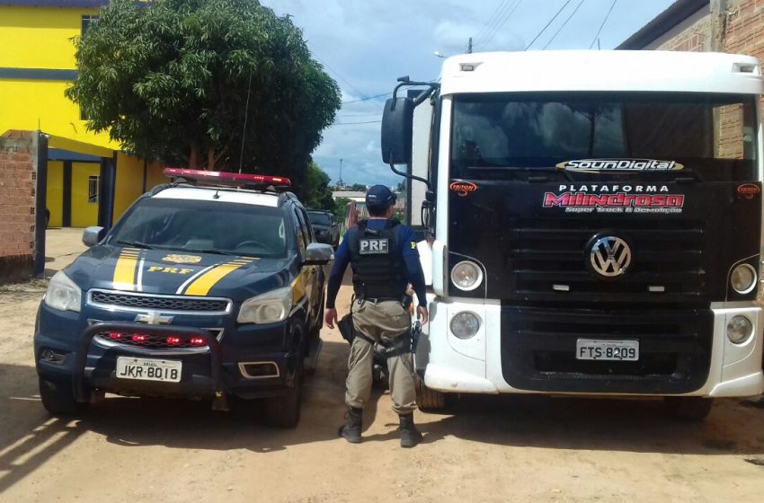  Caminhão roubado é recuperado no MA