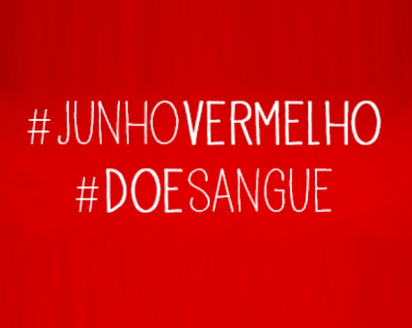  Campanha de doação de sangue Junho Vermelho será nesta quinta-feira (14)