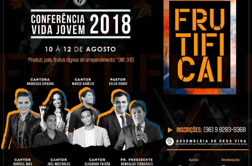  Conferência Vida Jovem 2018 acontece até domingo (12) em SL