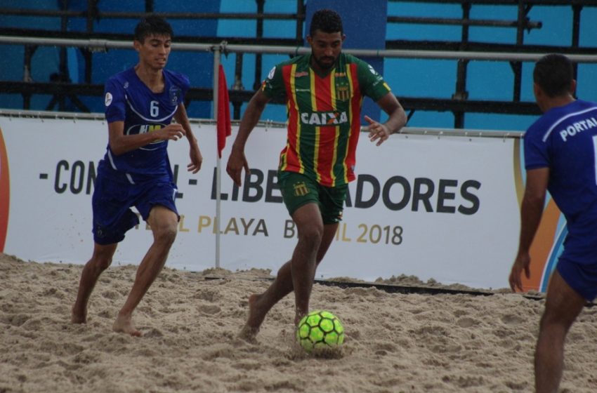  Sampaio goleia na estreia da Libertadores de Beach Soccer