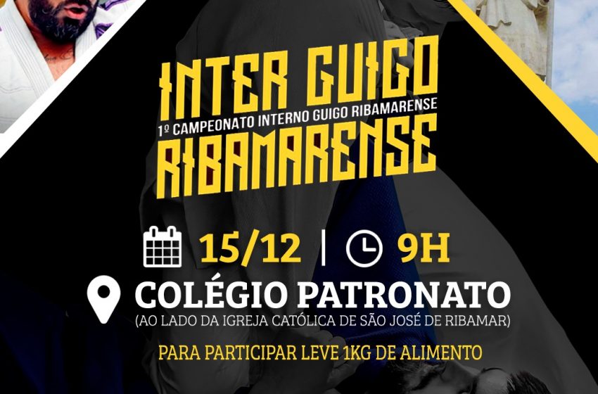  Com apoio de Jota Pinto, 1º Campeonato Ribamarense Guigo de Jiu-Jitsu será realizado neste domingo