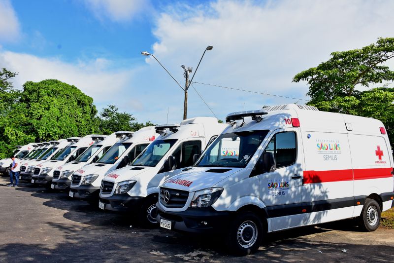  São Luís recebe dezoito novas ambulâncias