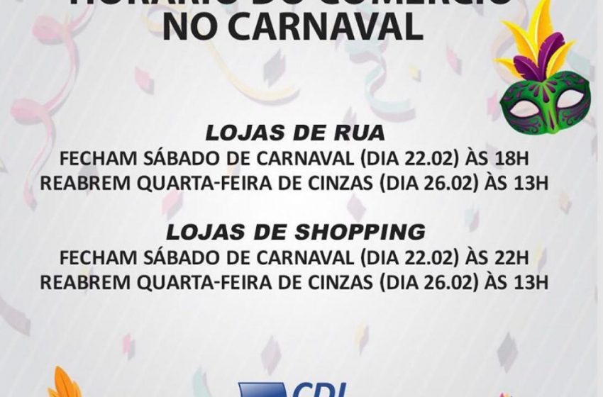  CDL São Luís orienta sobre funcionamento  do  comércio  no Carnaval 2020