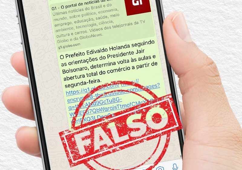  Edivaldo nega boato e alerta para o perigo das fake news