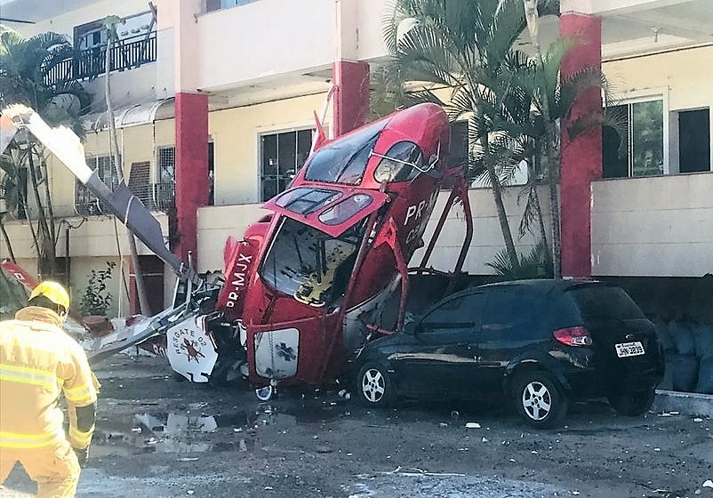  Helicóptero do Corpo de Bombeiros cai no DF