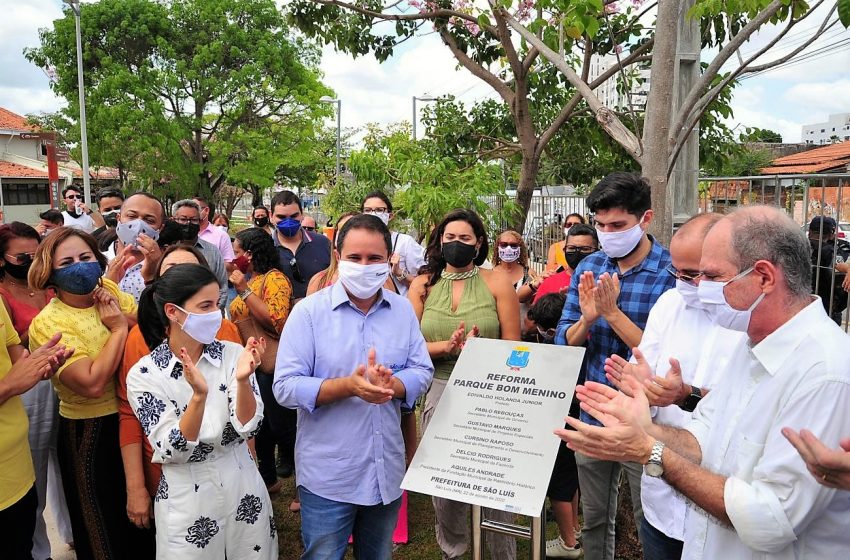  Edivaldo reinaugura Parque do Bom Menino abrindo comemorações dos 408 anos de São Luís